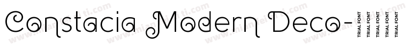 Constacia Modern Deco字体转换